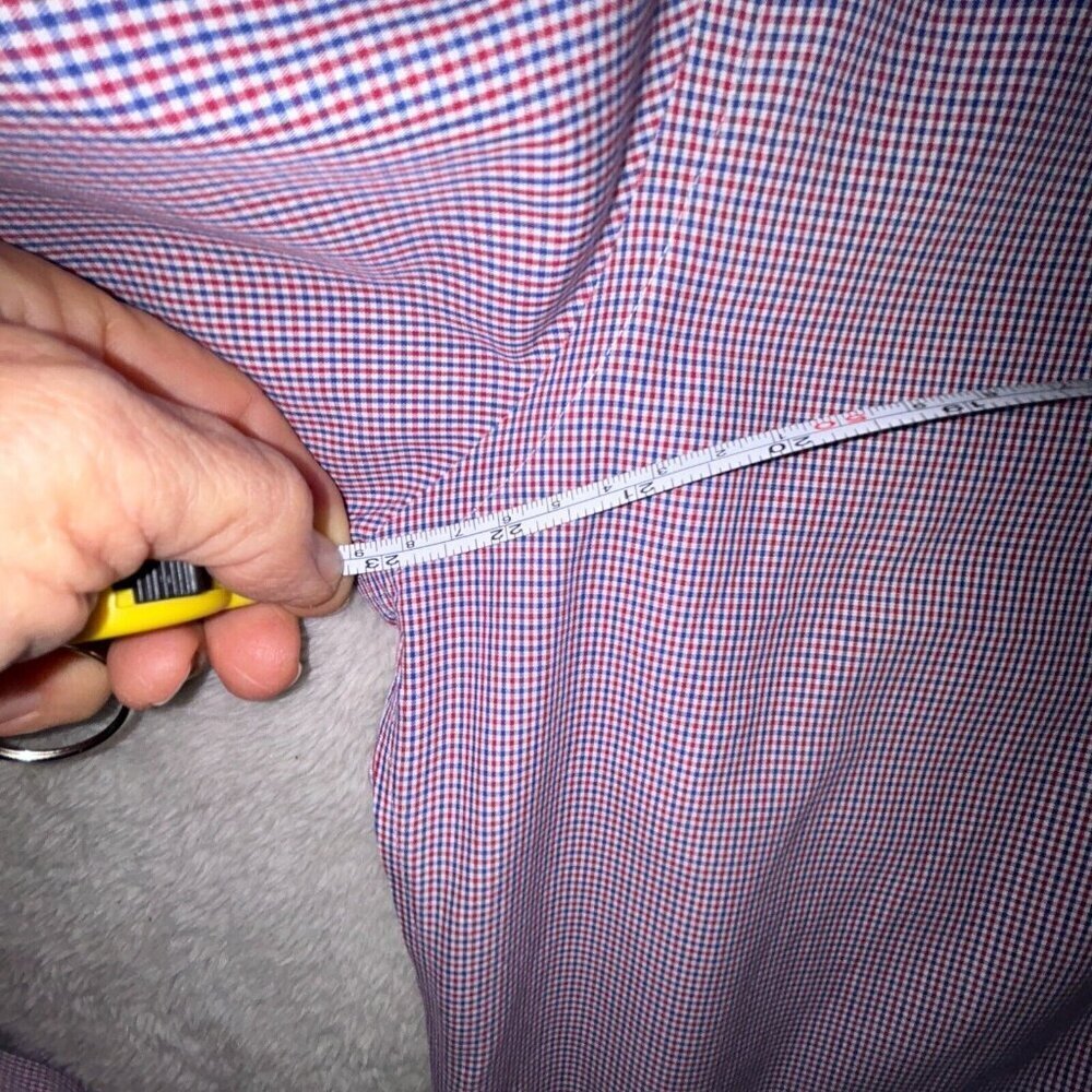 Brooks Brothers Regent Long Sleeve Button Up Dress Shirt Men 16/34 Red Plaid - Picture 8 of 8